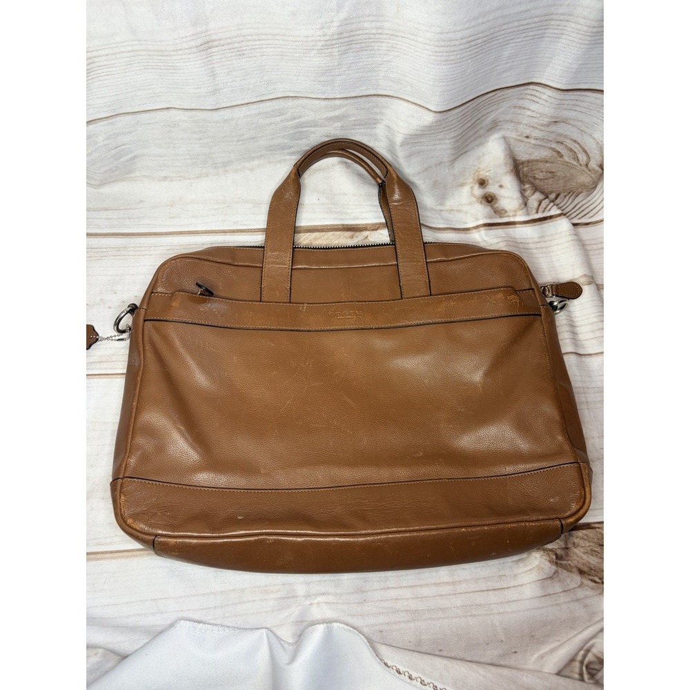 Coach Bleecker Slim Business Bag 70901‎ Brown Briefcase Men's Laptop Case Travel